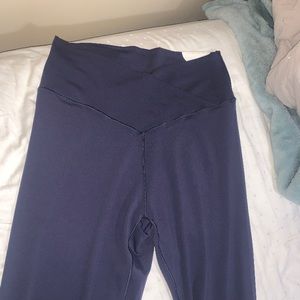 Aerie crossover leggings sz XL navy blue